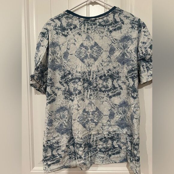 Express Blue Tie-Dye Short Sleeve Tee For Men - Picture 5 of 6